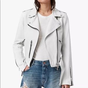 All Saints Balfern Denim Biker Jacket